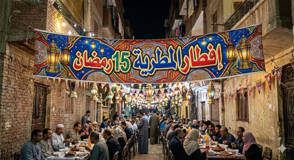 إفطار المطرية 15 رمضان 2026 واحتفالات شهر رمضان