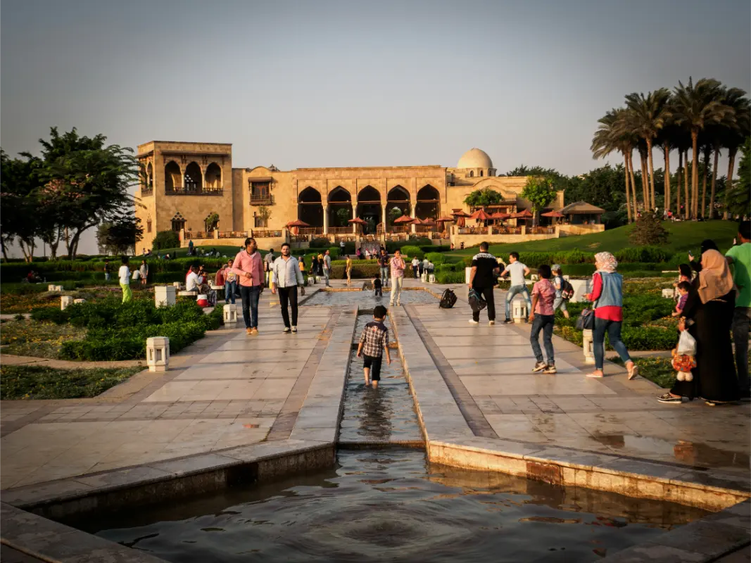 حديقة الأزهر من أجمل حدائق مصر في منطقة الدرب الأحمر