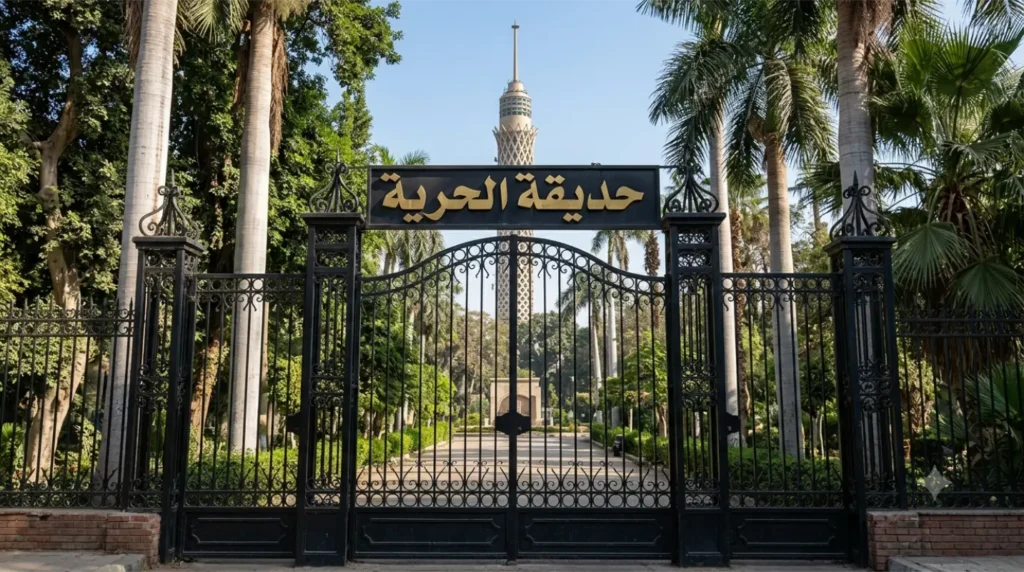 حديقة الحرية في الزمالك من الخارج