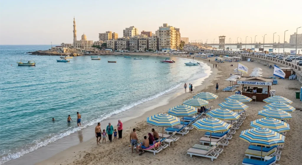 شاطئ البوريفاج في الإسكندرية