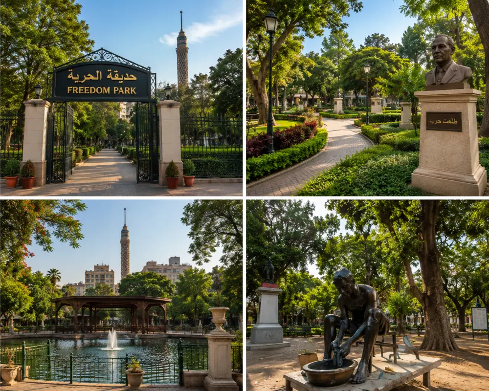 مجموعة من الصور المجمعة لحديقة الحرية التحرير